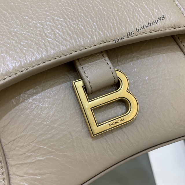 Balenciaga專櫃新品速遞Downtown鏈條單肩包 巴黎世家小號粉色經典Hourglass包 fyj1358